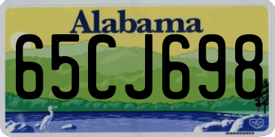 AL license plate 65CJ698