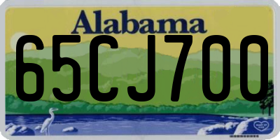 AL license plate 65CJ700