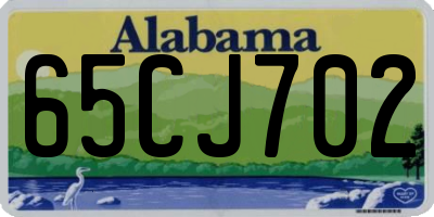 AL license plate 65CJ702