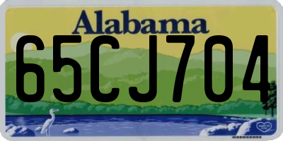 AL license plate 65CJ704