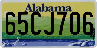 AL license plate 65CJ706