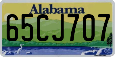 AL license plate 65CJ707
