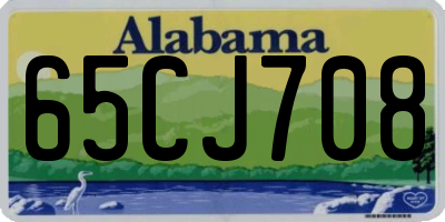 AL license plate 65CJ708