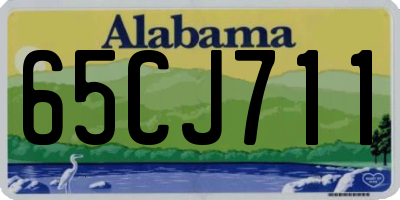 AL license plate 65CJ711