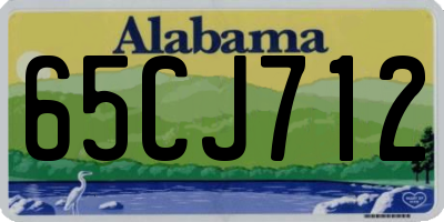 AL license plate 65CJ712