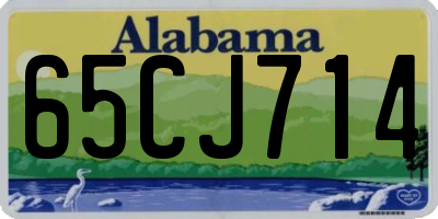 AL license plate 65CJ714