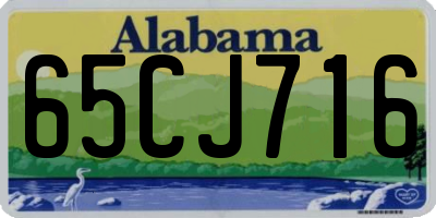 AL license plate 65CJ716