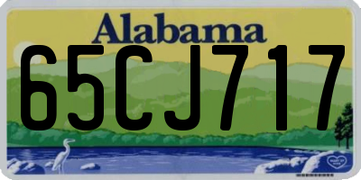 AL license plate 65CJ717
