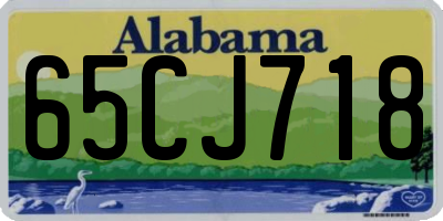 AL license plate 65CJ718