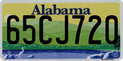 AL license plate 65CJ720