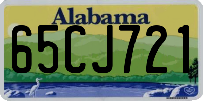 AL license plate 65CJ721