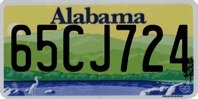 AL license plate 65CJ724