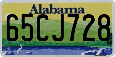 AL license plate 65CJ728