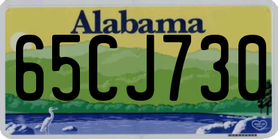 AL license plate 65CJ730