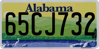 AL license plate 65CJ732