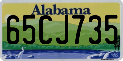 AL license plate 65CJ735