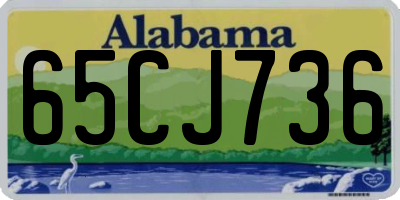 AL license plate 65CJ736