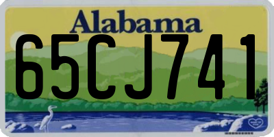 AL license plate 65CJ741