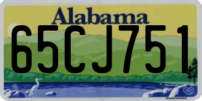 AL license plate 65CJ751