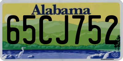 AL license plate 65CJ752