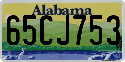 AL license plate 65CJ753