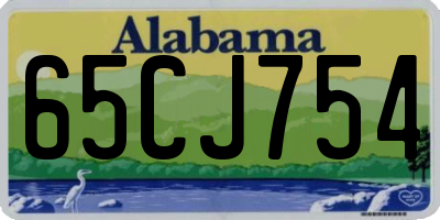 AL license plate 65CJ754