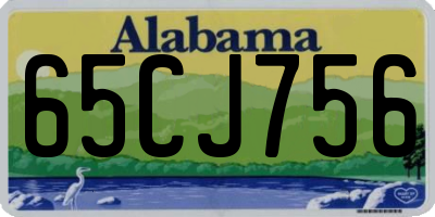 AL license plate 65CJ756