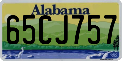 AL license plate 65CJ757