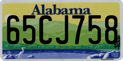 AL license plate 65CJ758
