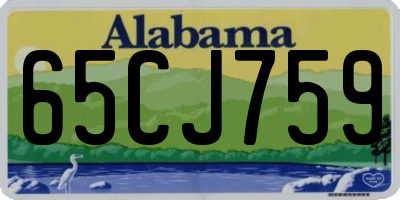 AL license plate 65CJ759