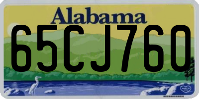 AL license plate 65CJ760