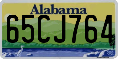 AL license plate 65CJ764