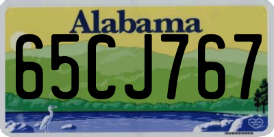 AL license plate 65CJ767