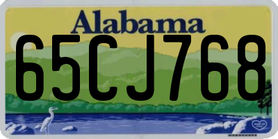 AL license plate 65CJ768