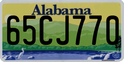 AL license plate 65CJ770