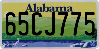 AL license plate 65CJ775