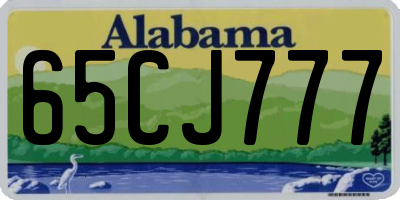 AL license plate 65CJ777