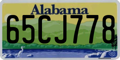 AL license plate 65CJ778