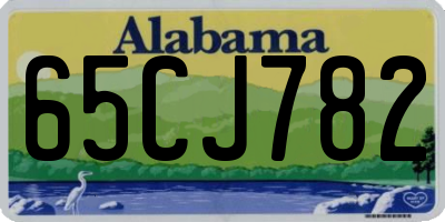 AL license plate 65CJ782