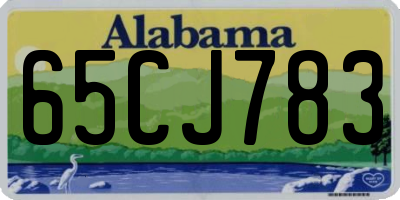 AL license plate 65CJ783