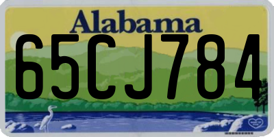 AL license plate 65CJ784
