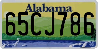 AL license plate 65CJ786