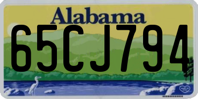 AL license plate 65CJ794