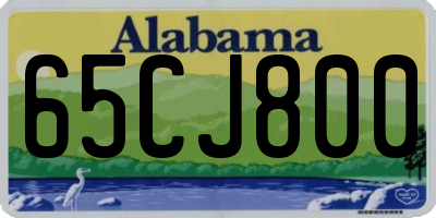 AL license plate 65CJ800