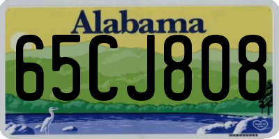 AL license plate 65CJ808