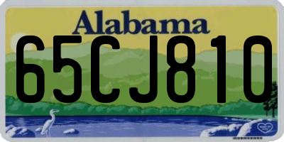AL license plate 65CJ810