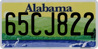 AL license plate 65CJ822