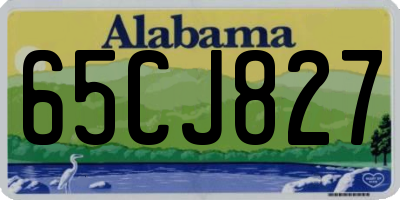 AL license plate 65CJ827