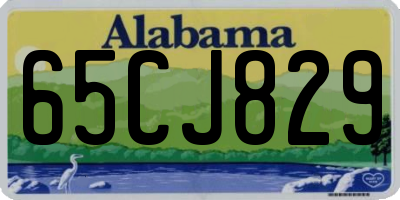 AL license plate 65CJ829