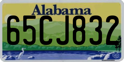 AL license plate 65CJ832